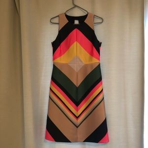 J Crew colourful sleeveless dress